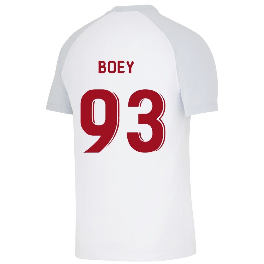 Hombre Fútbol Camiseta Sacha Boey #93 Blanco 2ª Equipación 2023/24 México