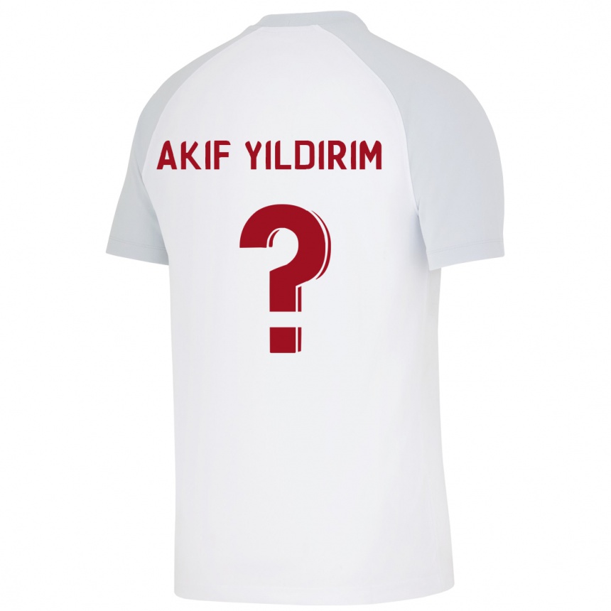 Hombre Fútbol Camiseta Mehmet Akif Yıldırım #0 Blanco 2ª Equipación 2023/24 México