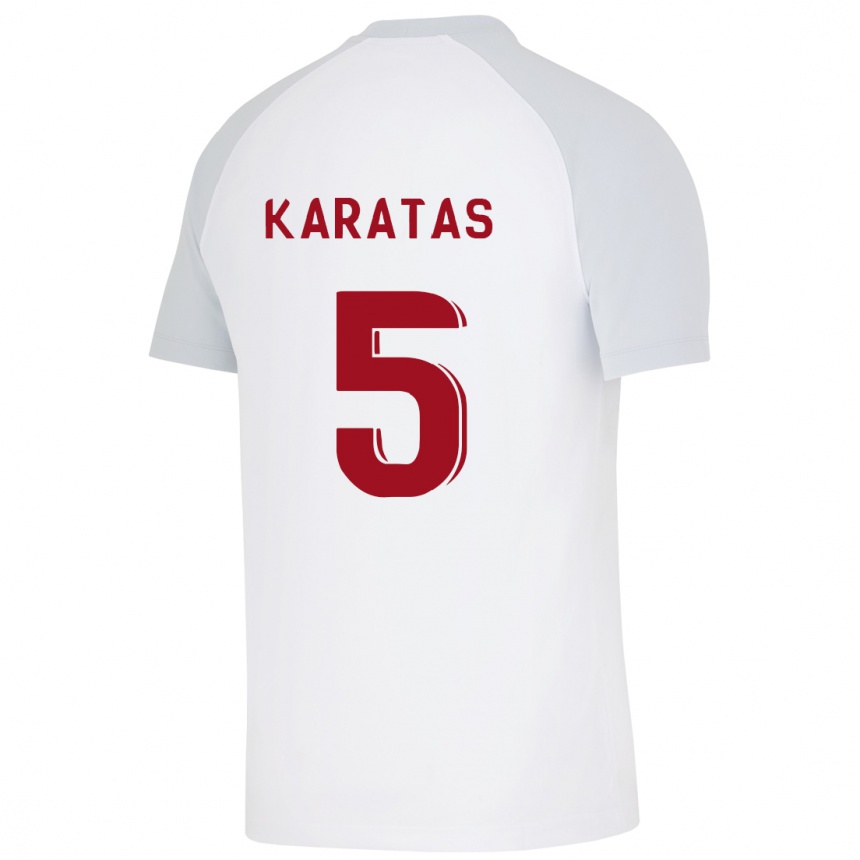 Hombre Fútbol Camiseta Eda Karataş #5 Blanco 2ª Equipación 2023/24 México