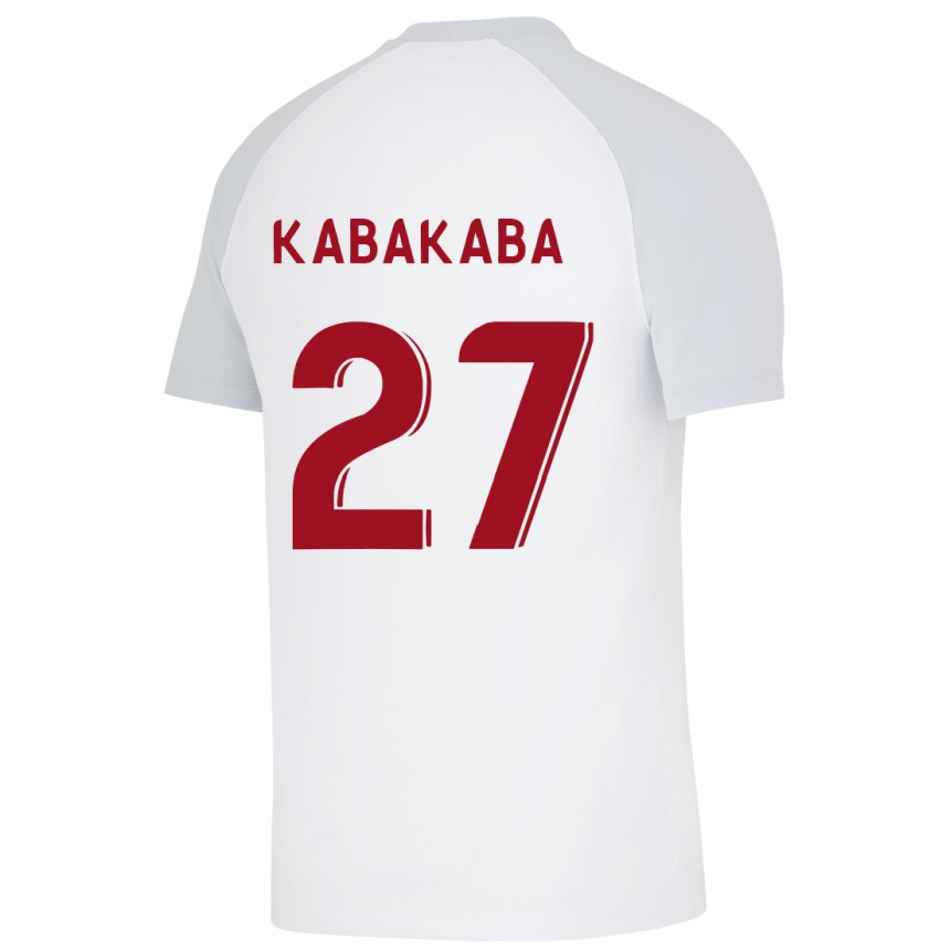 Hombre Fútbol Camiseta Naomie Kabakaba #27 Blanco 2ª Equipación 2023/24 México