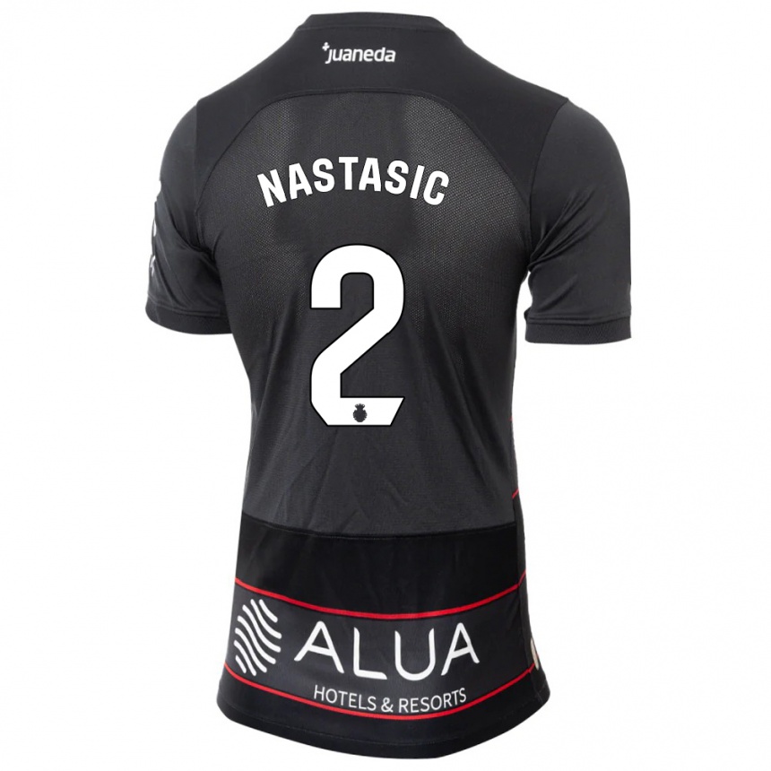 Hombre Fútbol Camiseta Matija Nastasic #2 Negro 2ª Equipación 2023/24 México