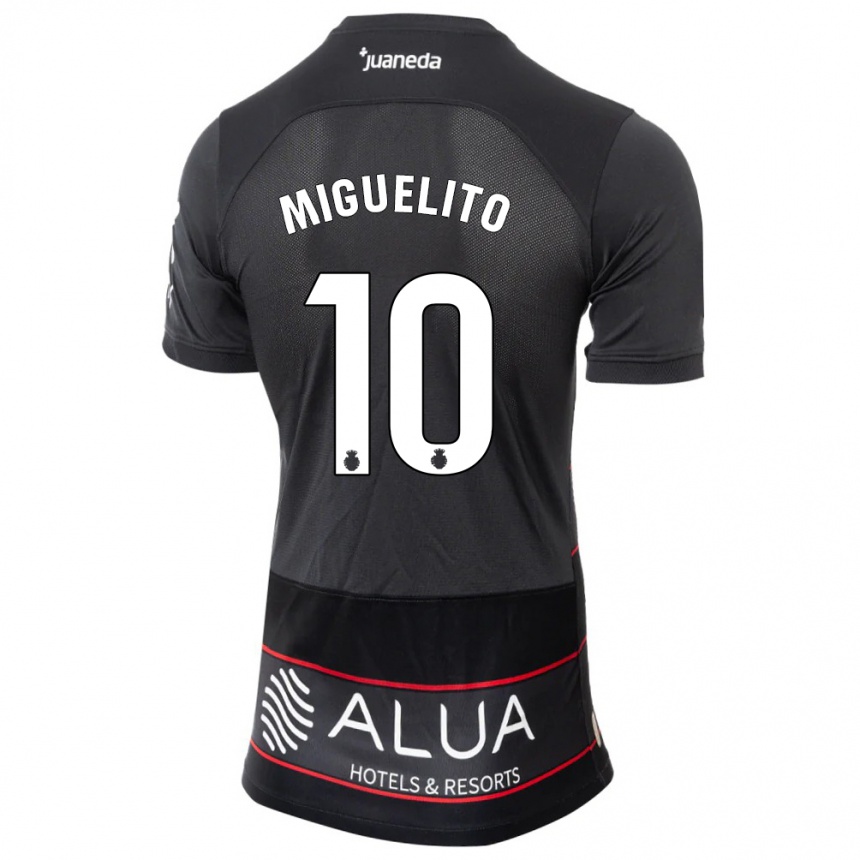 Hombre Fútbol Camiseta Miguelito #10 Negro 2ª Equipación 2023/24 México
