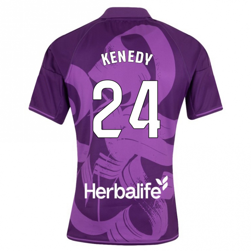 Hombre Fútbol Camiseta Kenedy #24 Violeta 2ª Equipación 2023/24 México