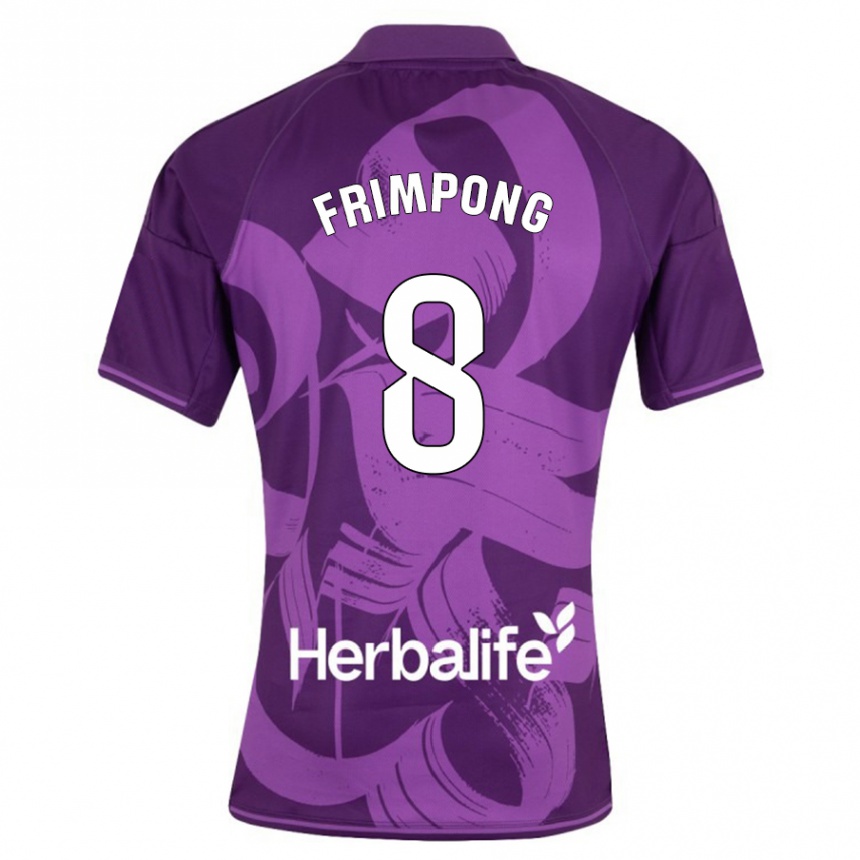 Hombre Fútbol Camiseta Eugene Frimpong #8 Violeta 2ª Equipación 2023/24 México