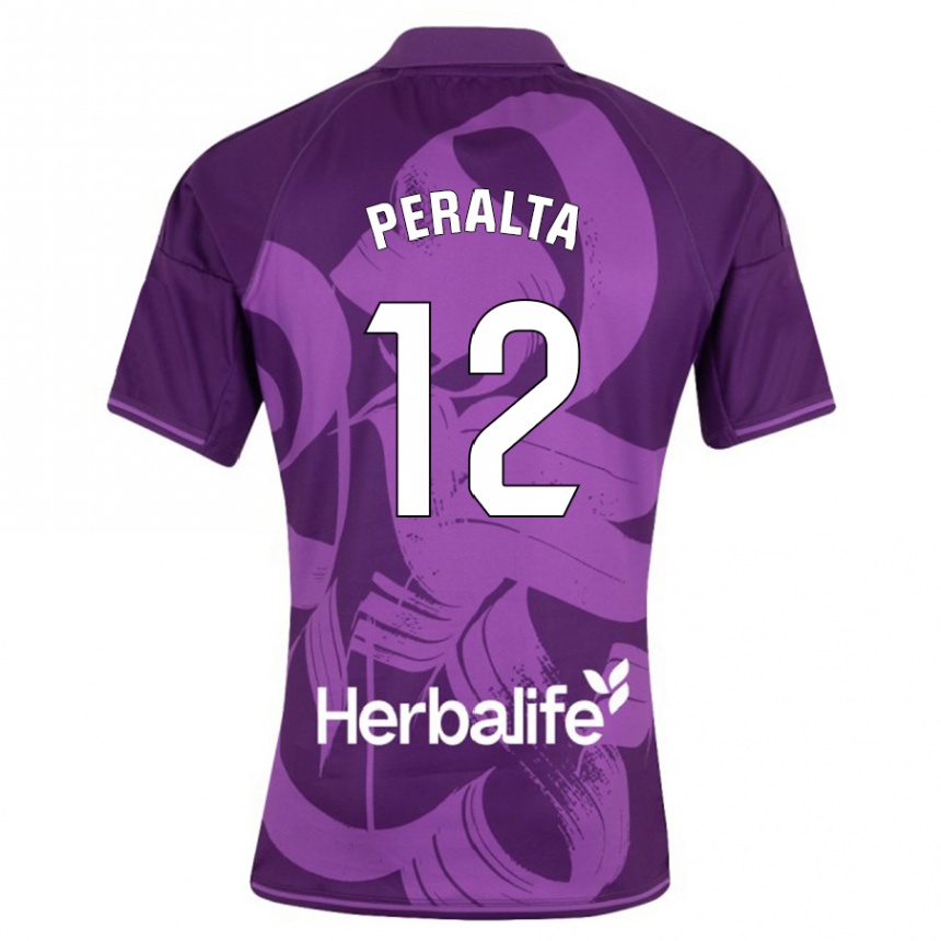 Hombre Fútbol Camiseta Fernando Peralta #12 Violeta 2ª Equipación 2023/24 México