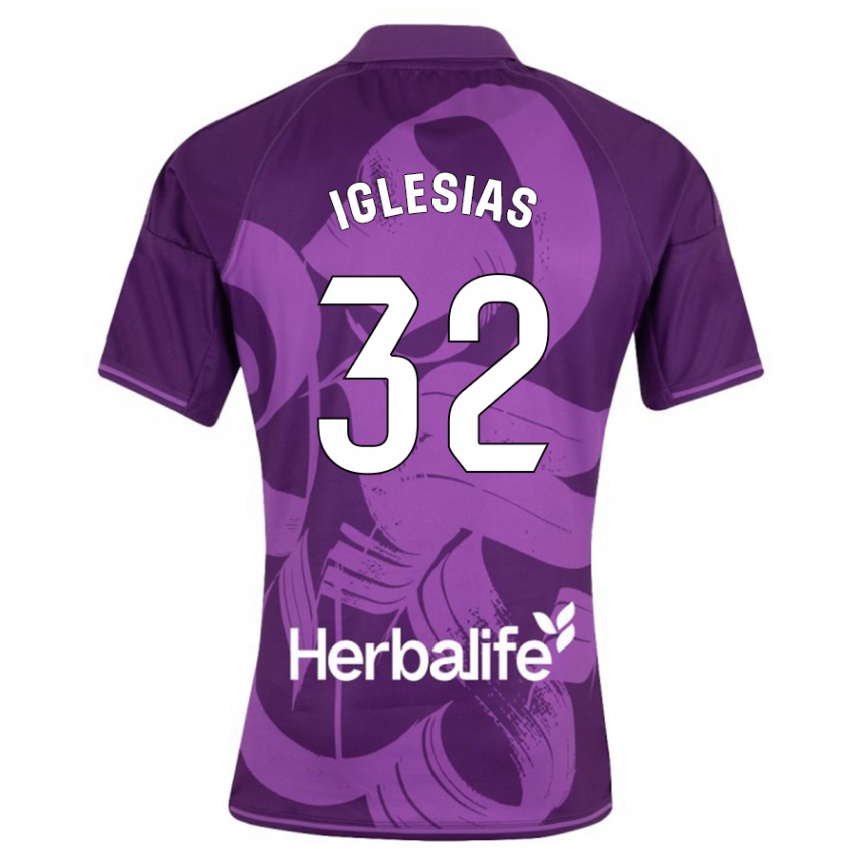 Hombre Fútbol Camiseta Koke Iglesias #32 Violeta 2ª Equipación 2023/24 México