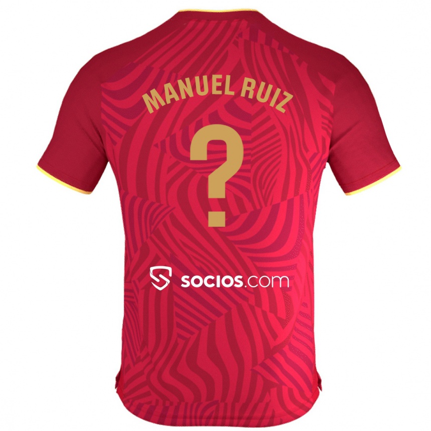 Hombre Fútbol Camiseta José Manuel Ruiz #0 Rojo 2ª Equipación 2023/24 México