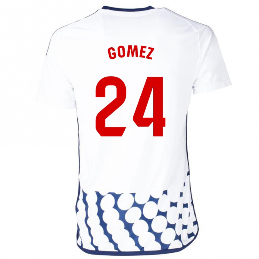 Hombre Fútbol Camiseta Jonathan Gómez #24 Blanco 2ª Equipación 2023/24 México