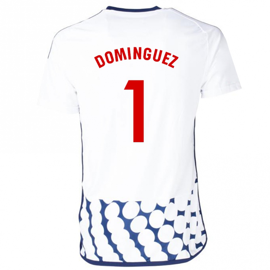 Hombre Fútbol Camiseta Iago Domínguez #1 Blanco 2ª Equipación 2023/24 México