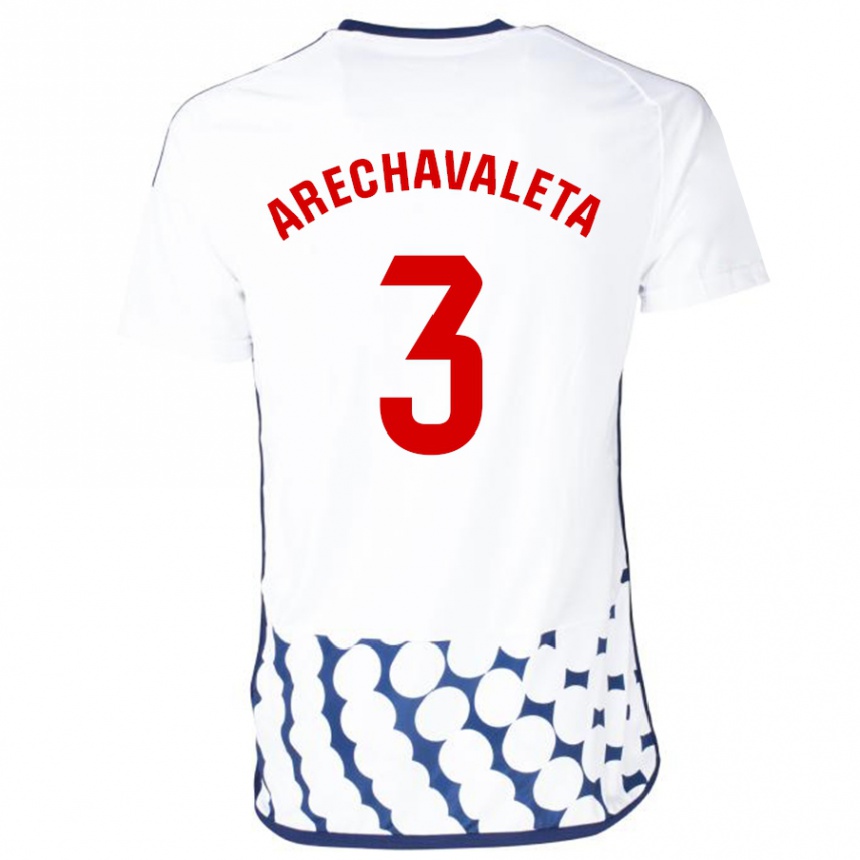 Hombre Fútbol Camiseta Jorge Arechavaleta #3 Blanco 2ª Equipación 2023/24 México