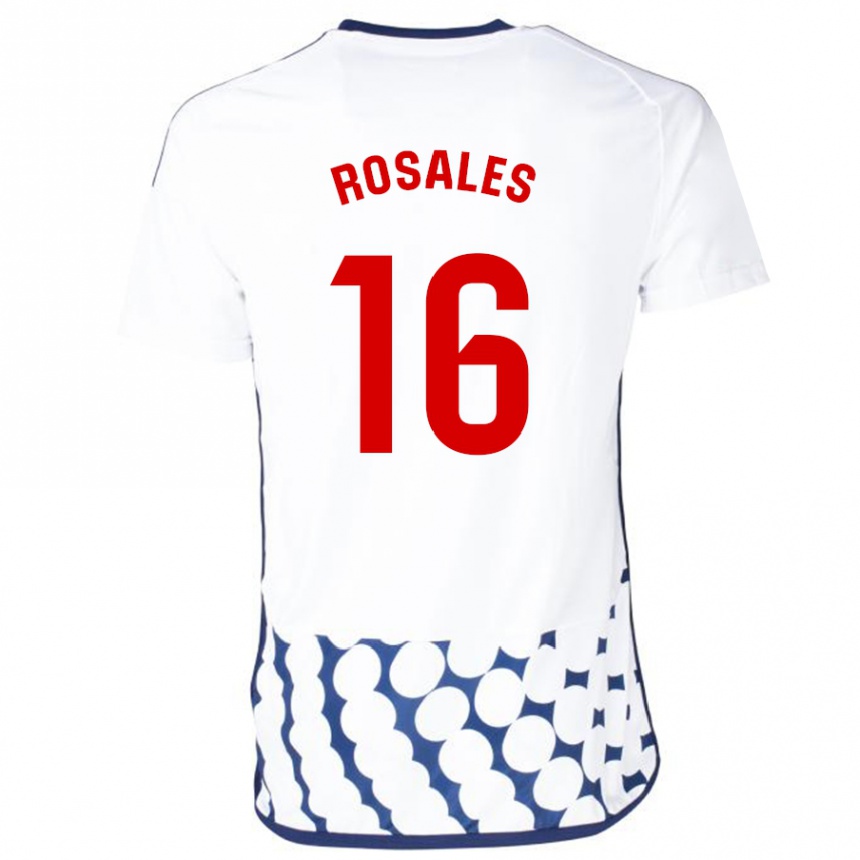 Hombre Fútbol Camiseta Diego Rosales #16 Blanco 2ª Equipación 2023/24 México