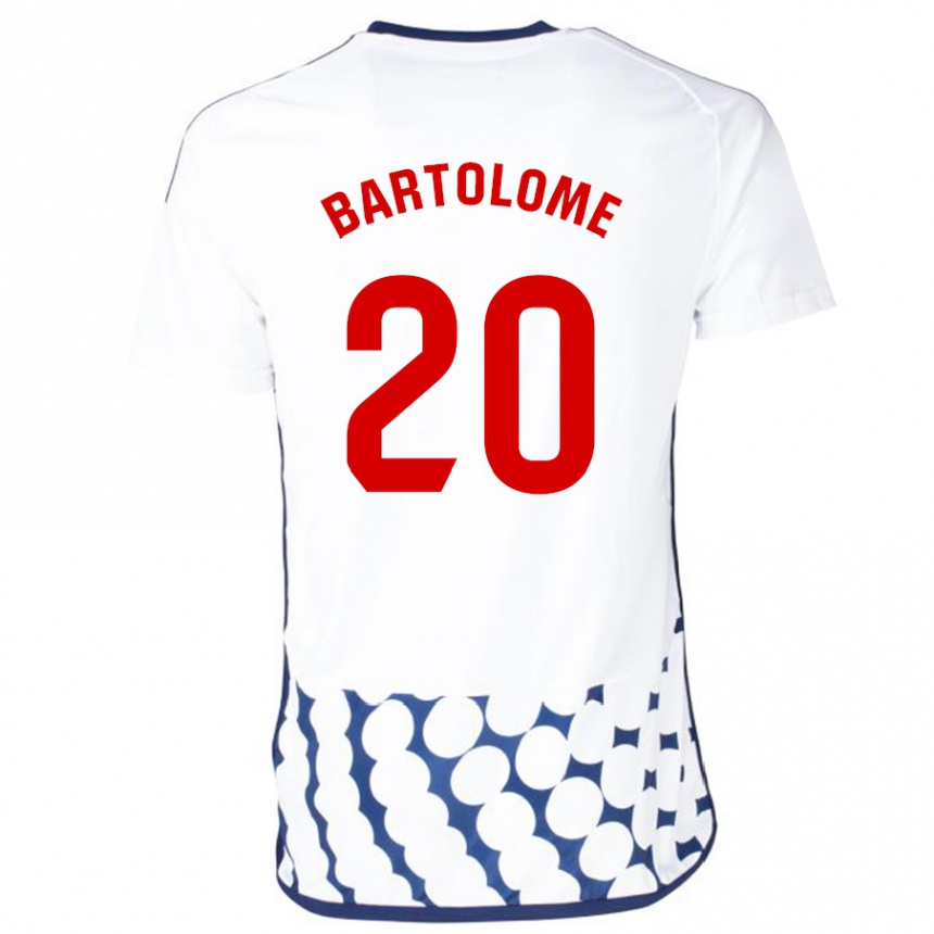 Hombre Fútbol Camiseta Diego Bartolomé #20 Blanco 2ª Equipación 2023/24 México