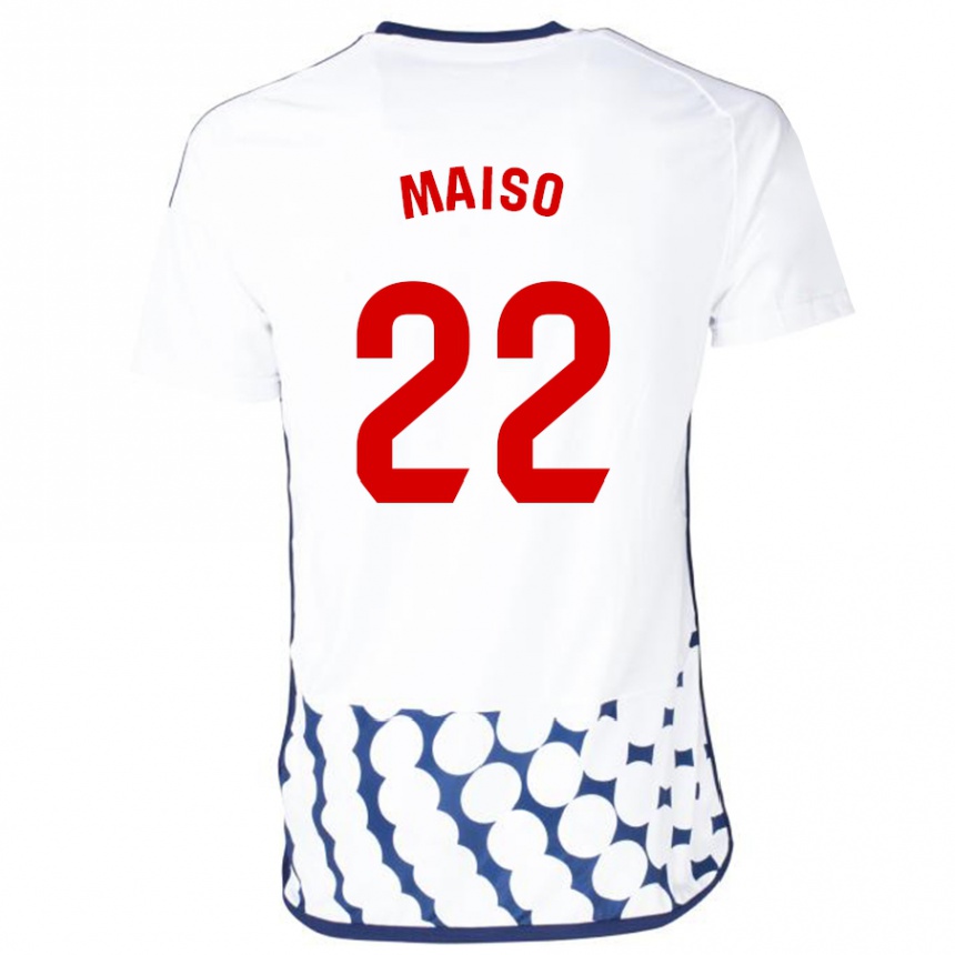 Hombre Fútbol Camiseta Álvaro Maiso #22 Blanco 2ª Equipación 2023/24 México