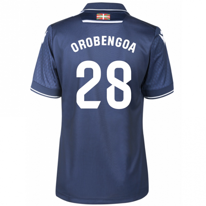 Hombre Fútbol Camiseta Ekain Orobengoa #28 Armada 2ª Equipación 2023/24 México