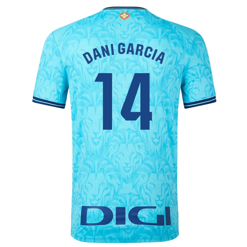 Hombre Fútbol Camiseta Dani García #14 Cielo Azul 2ª Equipación 2023/24 México