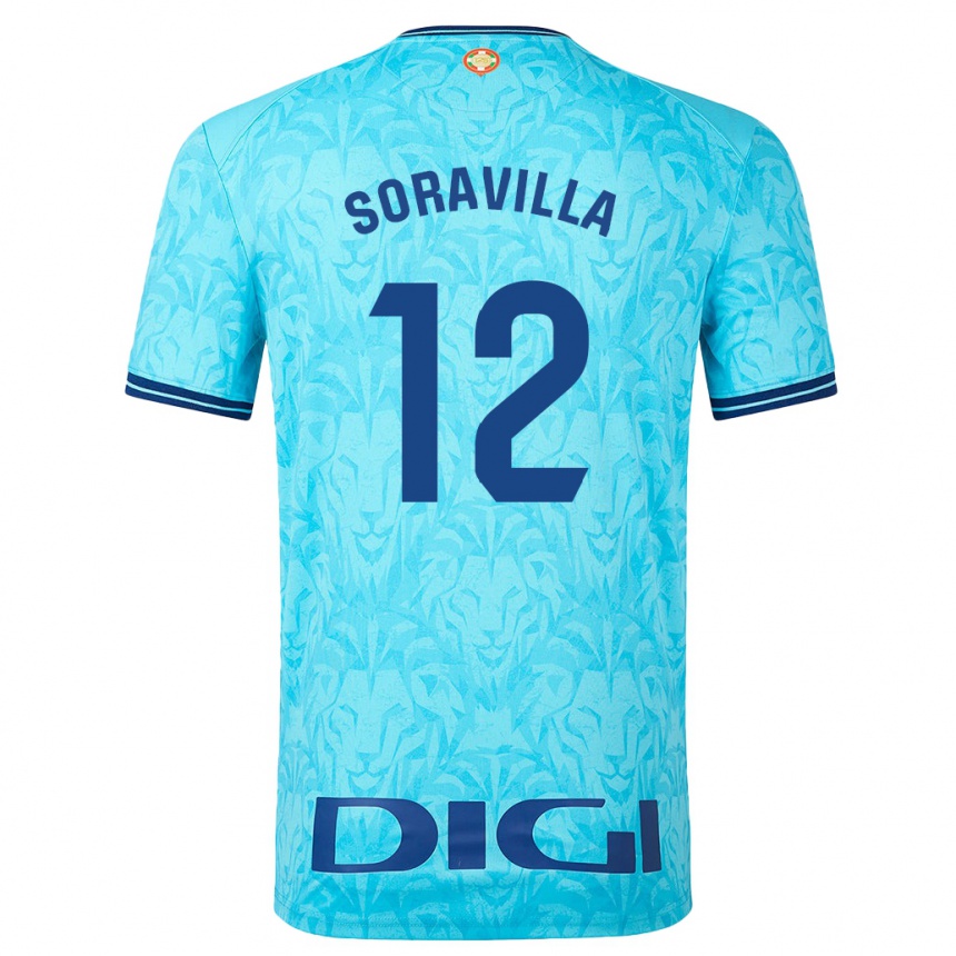 Hombre Fútbol Camiseta Ander Soravilla #12 Cielo Azul 2ª Equipación 2023/24 México