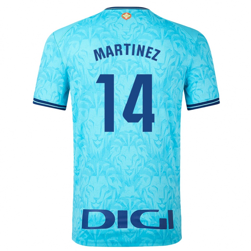 Hombre Fútbol Camiseta Pablo Martínez #14 Cielo Azul 2ª Equipación 2023/24 México