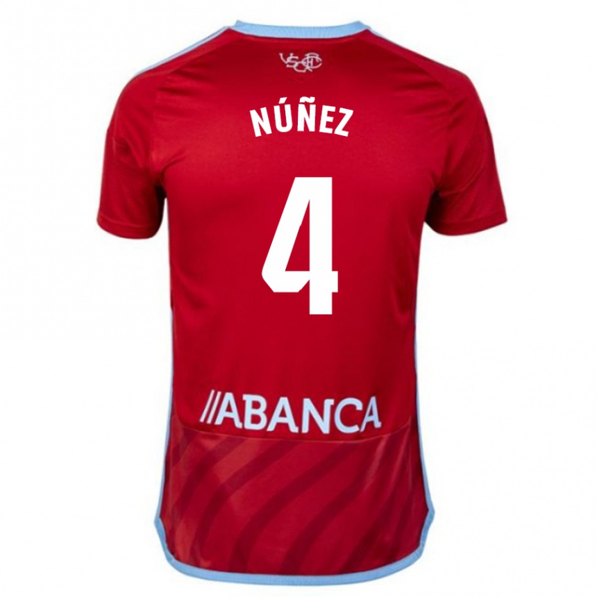 Hombre Fútbol Camiseta Unai Núñez #4 Rojo 2ª Equipación 2023/24 México