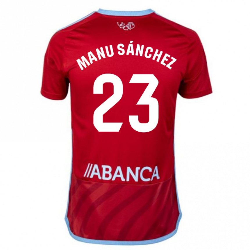 Hombre Fútbol Camiseta Manu Sanchez #23 Rojo 2ª Equipación 2023/24 México