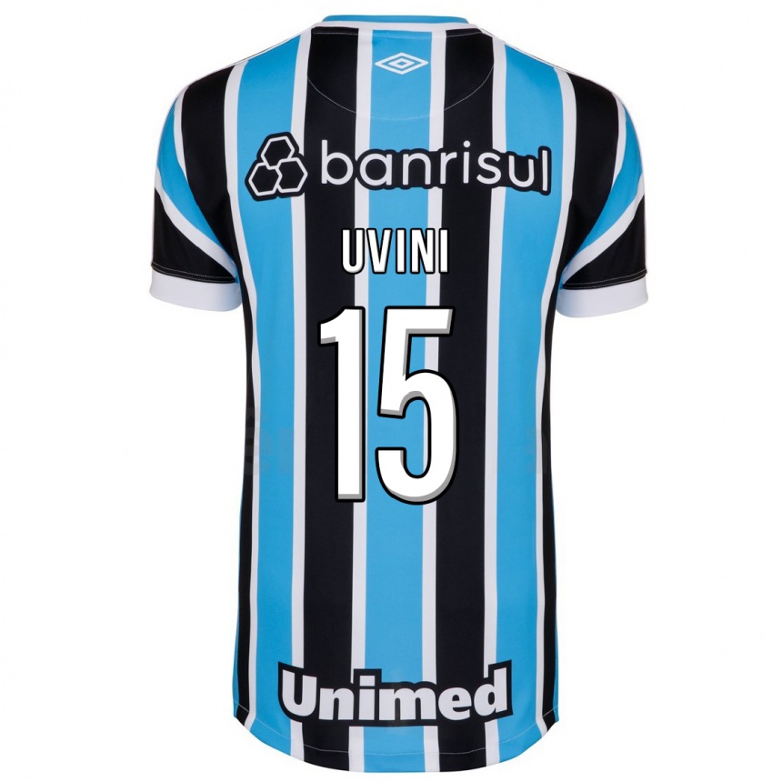 Mujer Fútbol Camiseta Bruno Uvini #15 Azul 1ª Equipación 2023/24 México