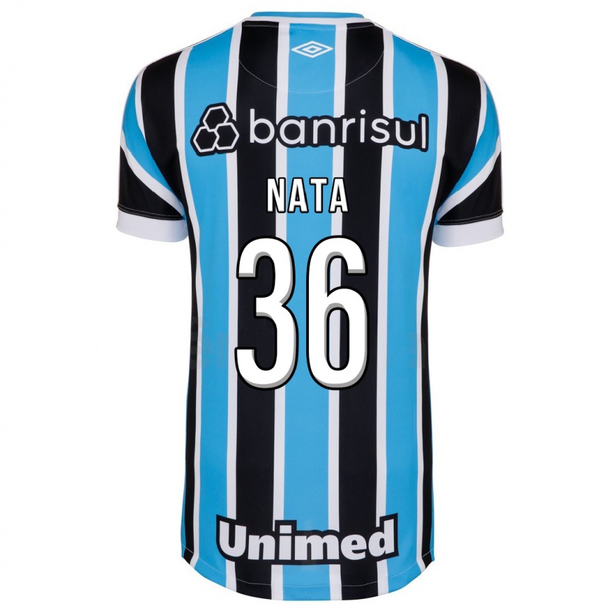 Mujer Fútbol Camiseta Natã #36 Azul 1ª Equipación 2023/24 México