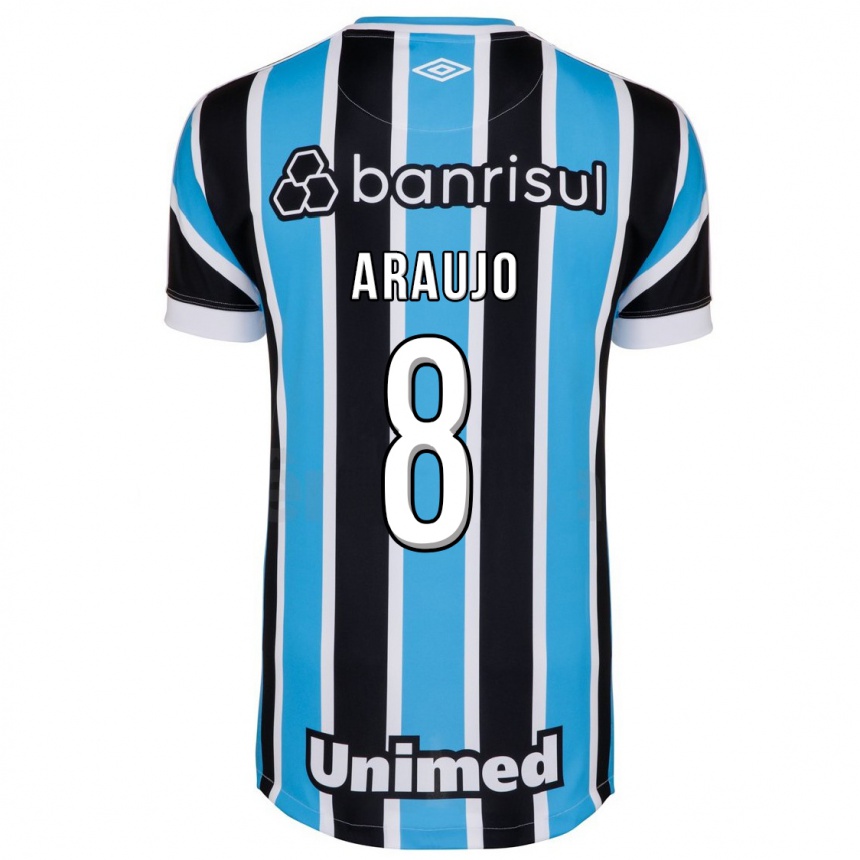 Mujer Fútbol Camiseta Caio Araujo #8 Azul 1ª Equipación 2023/24 México