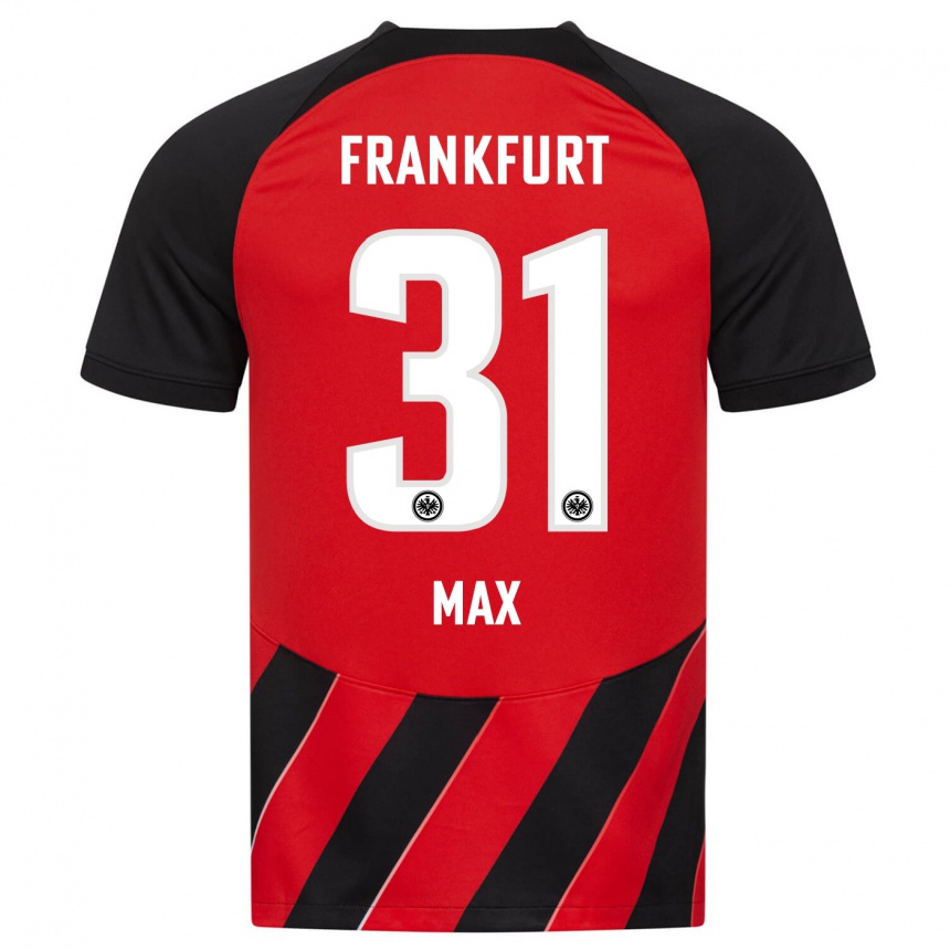 Mujer Fútbol Camiseta Philipp Max #31 Negro Rojo 1ª Equipación 2023/24 México