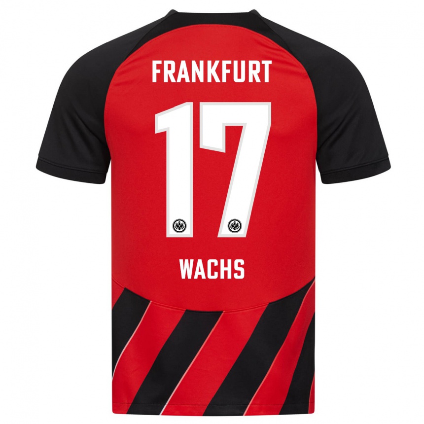 Mujer Fútbol Camiseta Marc Wachs #17 Negro Rojo 1ª Equipación 2023/24 México