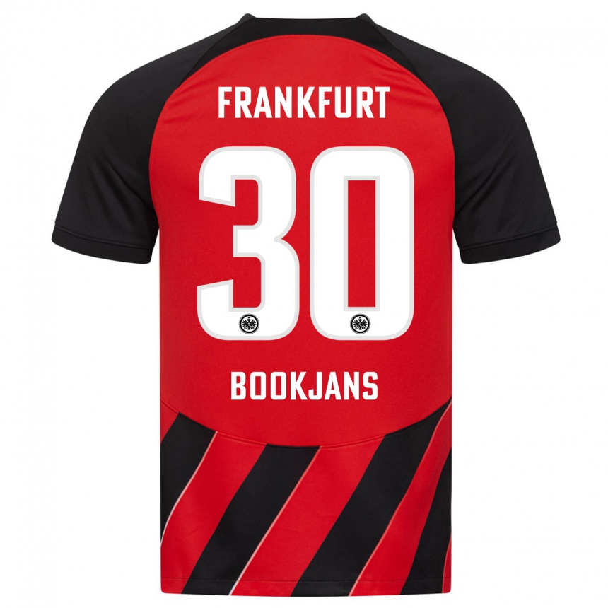Mujer Fútbol Camiseta Jakob Bookjans #30 Negro Rojo 1ª Equipación 2023/24 México