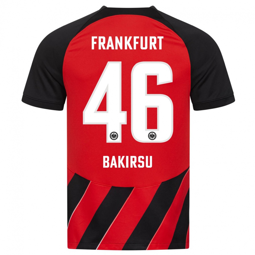 Mujer Fútbol Camiseta Hüseyin Bakirsu #46 Negro Rojo 1ª Equipación 2023/24 México