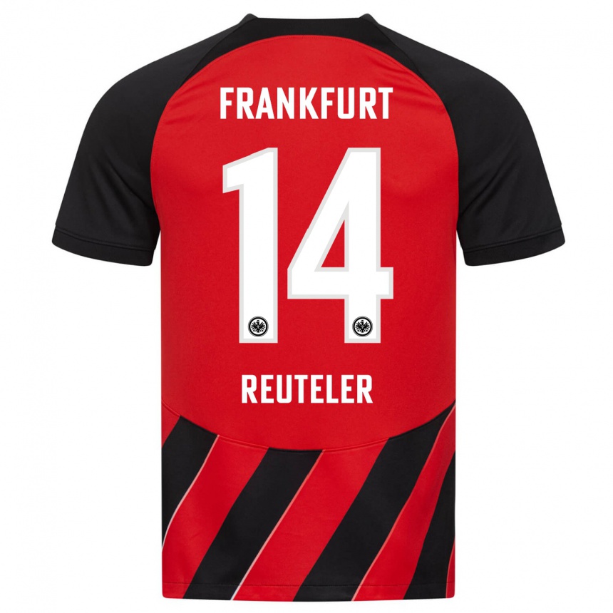 Mujer Fútbol Camiseta Geraldine Reuteler #14 Negro Rojo 1ª Equipación 2023/24 México