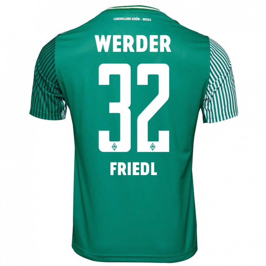 Mujer Fútbol Camiseta Marco Friedl #32 Verde 1ª Equipación 2023/24 México