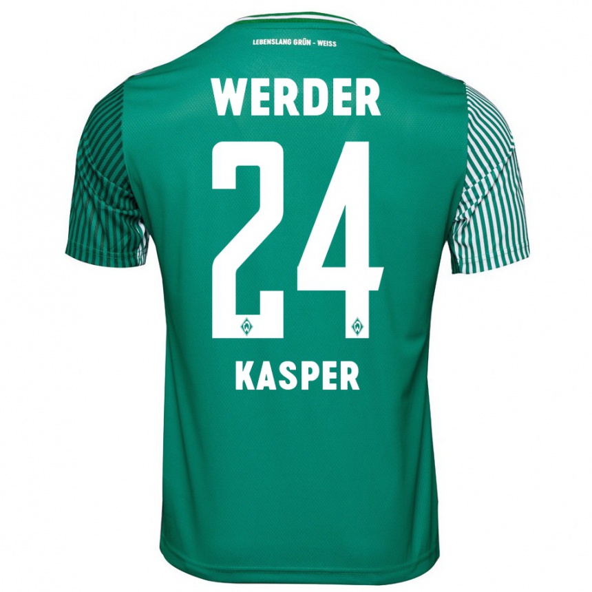 Mujer Fútbol Camiseta Dominik Kasper #24 Verde 1ª Equipación 2023/24 México