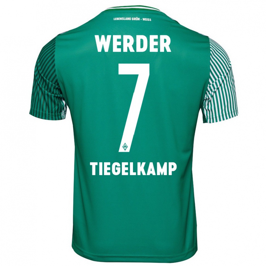 Mujer Fútbol Camiseta Maximilian Tiegelkamp #7 Verde 1ª Equipación 2023/24 México