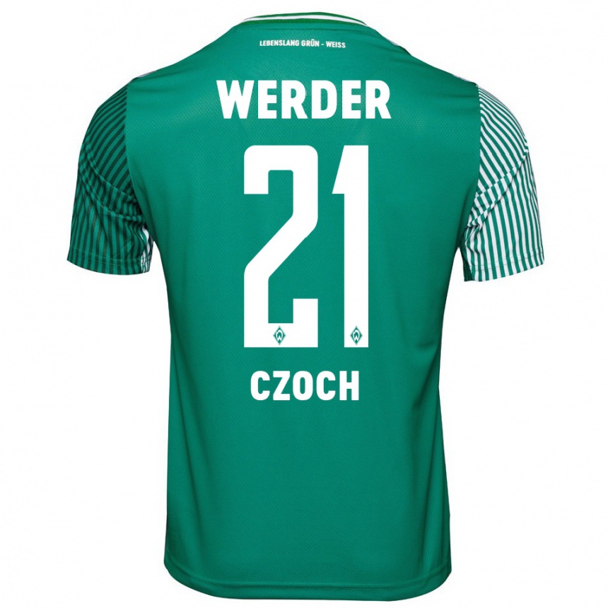 Mujer Fútbol Camiseta Mike Czoch #21 Verde 1ª Equipación 2023/24 México