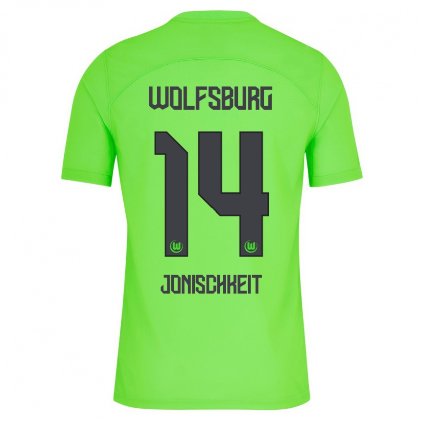 Mujer Fútbol Camiseta Jamal Jonischkeit #14 Verde 1ª Equipación 2023/24 México
