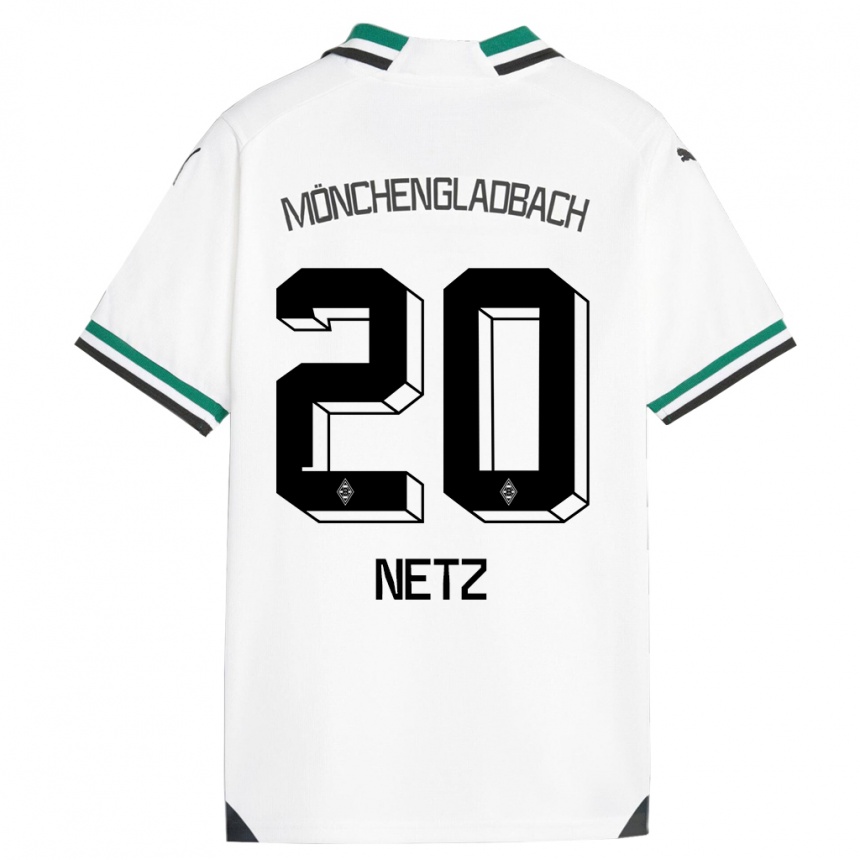 Mujer Fútbol Camiseta Luca Netz #20 Blanco Verde 1ª Equipación 2023/24 México