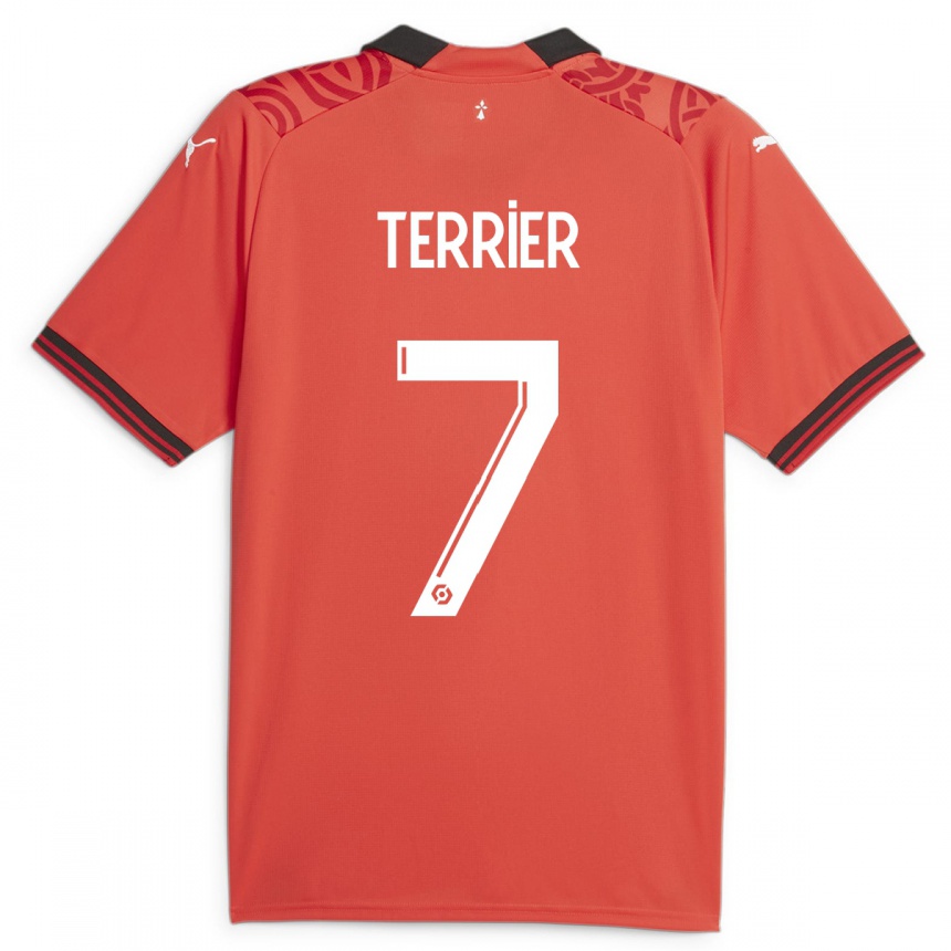 Mujer Fútbol Camiseta Martin Terrier #7 Rojo 1ª Equipación 2023/24 México