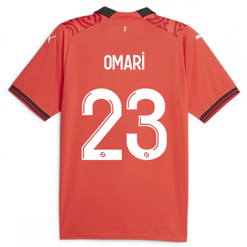 Mujer Fútbol Camiseta Warmed Omari #23 Rojo 1ª Equipación 2023/24 México