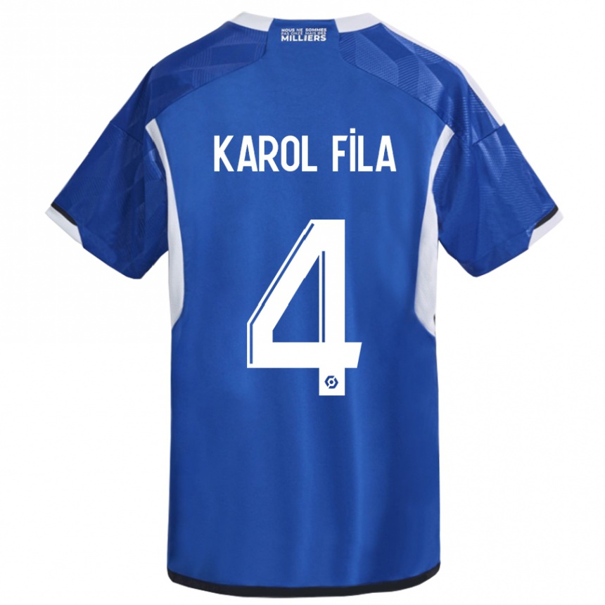 Mujer Fútbol Camiseta Karol Fila #4 Azul 1ª Equipación 2023/24 México