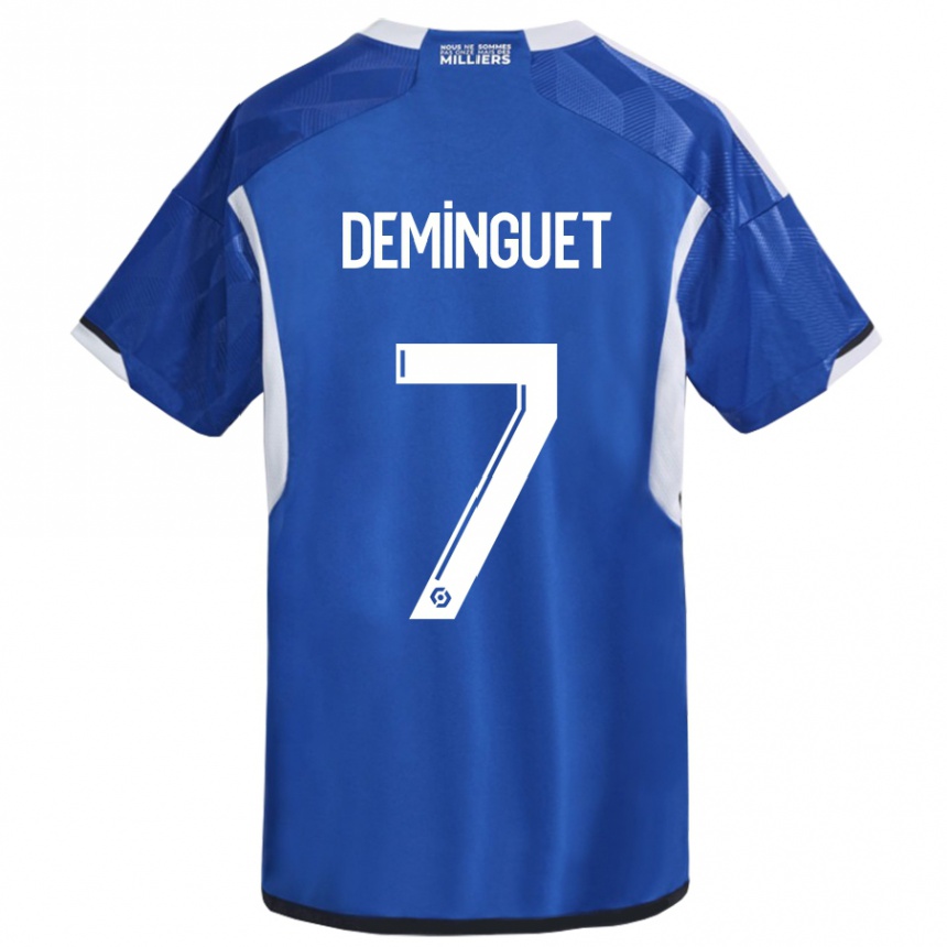 Mujer Fútbol Camiseta Jessy Deminguet #7 Azul 1ª Equipación 2023/24 México