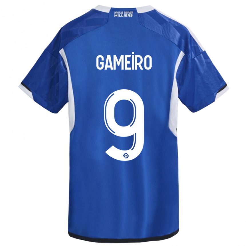 Mujer Fútbol Camiseta Kévin Gameiro #9 Azul 1ª Equipación 2023/24 México
