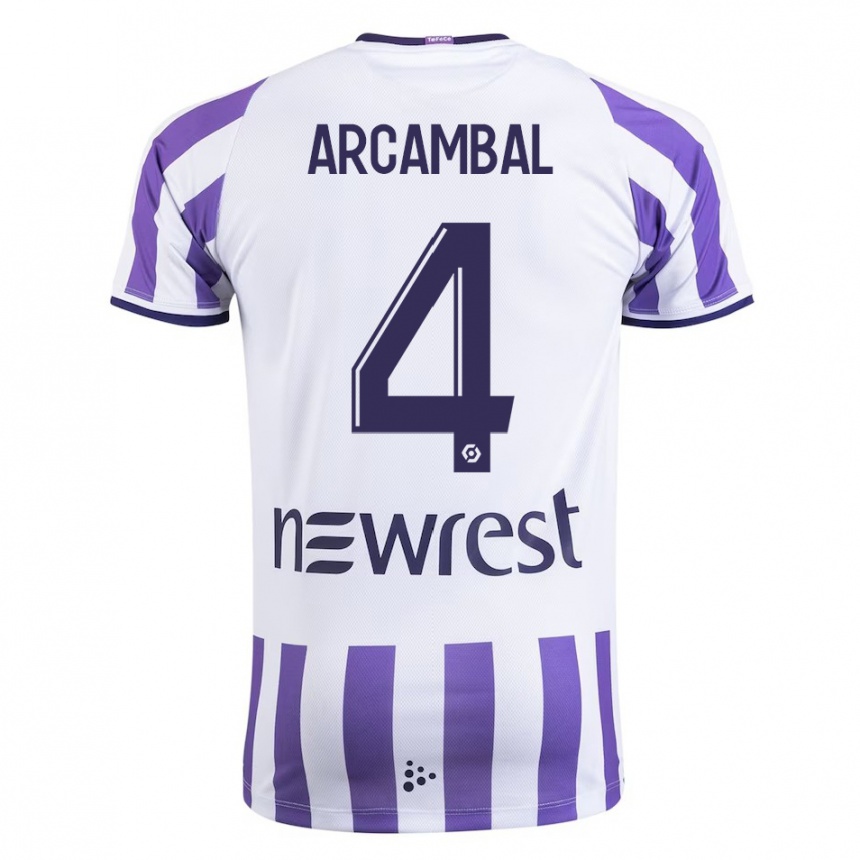 Mujer Fútbol Camiseta Anais Arcambal #4 Blanco 1ª Equipación 2023/24 México