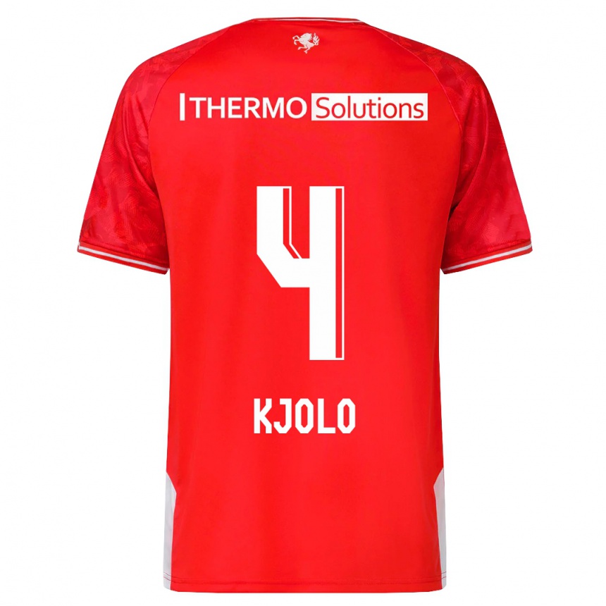 Mujer Fútbol Camiseta Mathias Kjølø #4 Rojo 1ª Equipación 2023/24 México