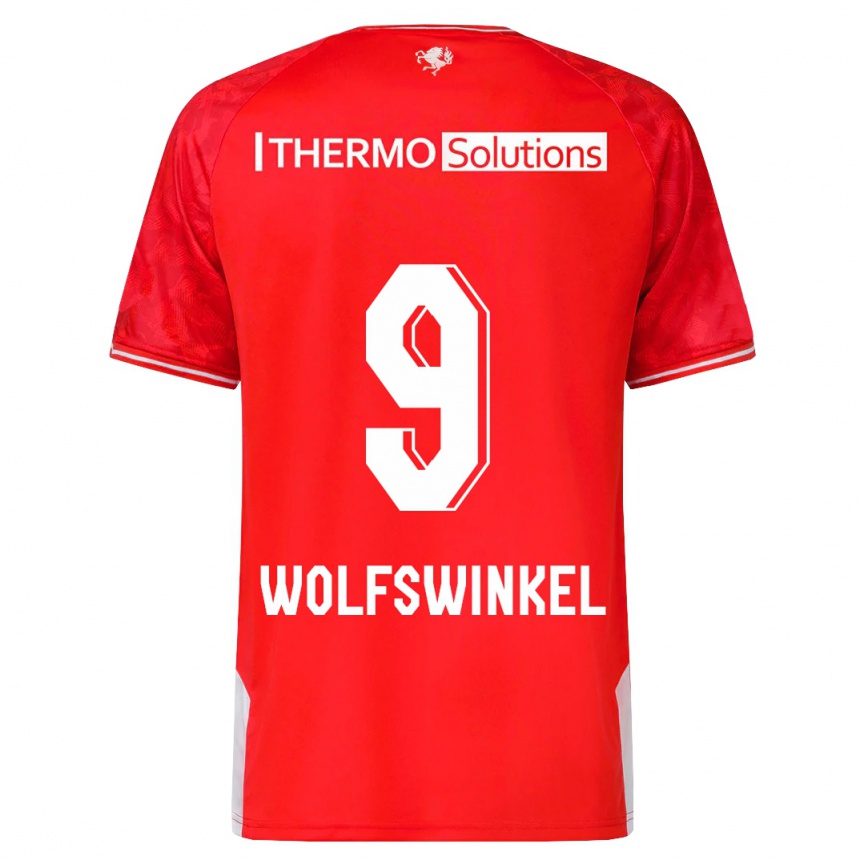 Mujer Fútbol Camiseta Ricky Van Wolfswinkel #9 Rojo 1ª Equipación 2023/24 México