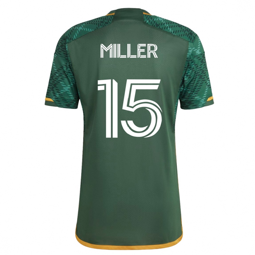 Mujer Fútbol Camiseta Eric Miller #15 Verde 1ª Equipación 2023/24 México