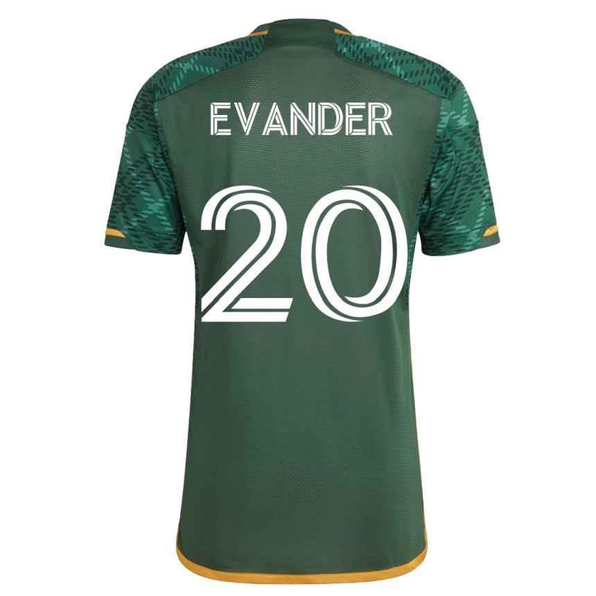 Mujer Fútbol Camiseta Evander #20 Verde 1ª Equipación 2023/24 México