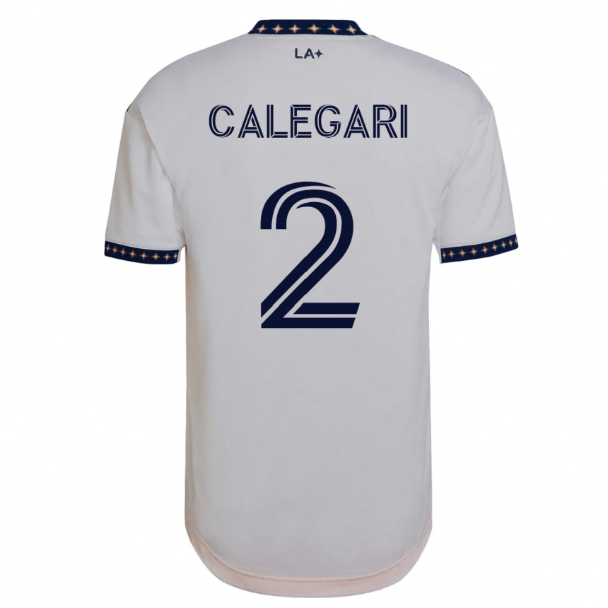Mujer Fútbol Camiseta Calegari #2 Blanco 1ª Equipación 2023/24 México
