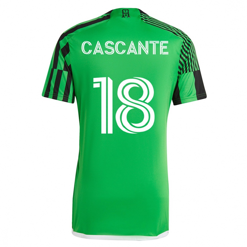Mujer Fútbol Camiseta Julio Cascante #18 Verde Negro 1ª Equipación 2023/24 México