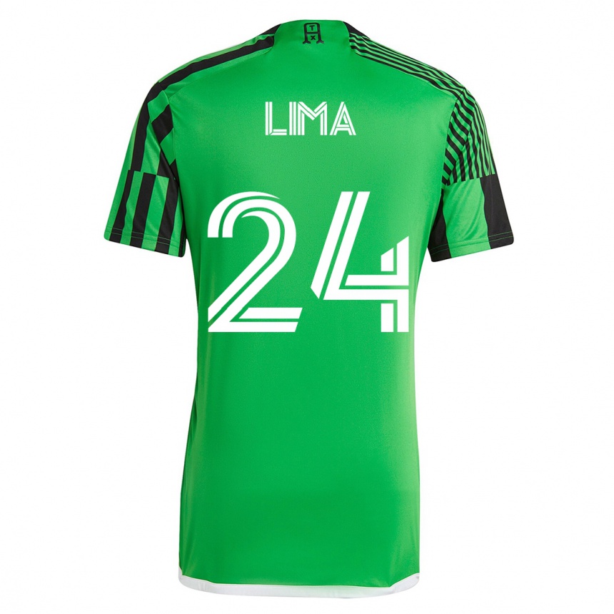 Mujer Fútbol Camiseta Nick Lima #24 Verde Negro 1ª Equipación 2023/24 México
